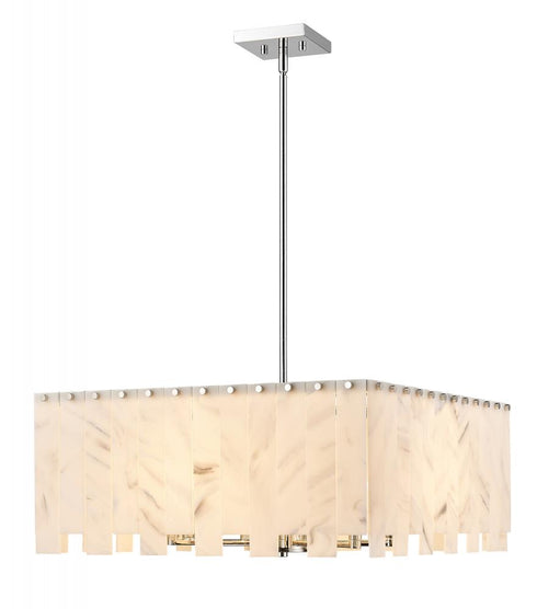 Z-Lite Viviana 8 Light Chandelier in Polished Nickel Finish Model: 345P26-PN