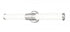 Z-Lite Warwick 1 Light Vanity in Brushed Nickel Finish Model: 1020-25W-BN-LED