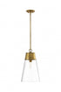 Z-Lite Wentworth 1 Light Pendant in Brushed Nickel Finish Model: 2300P12-BN