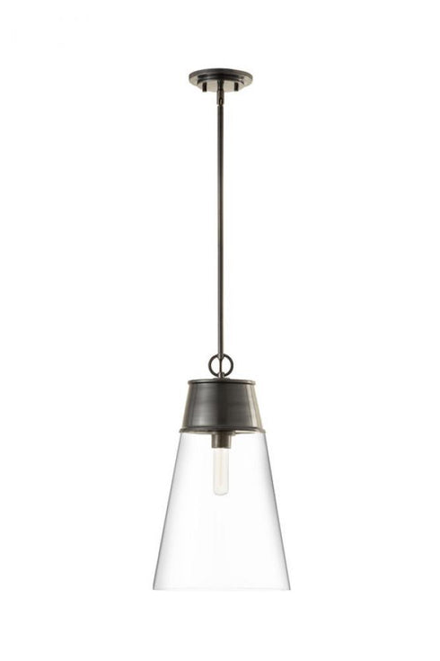 Z-Lite Wentworth 1 Light Pendant in Brushed Nickel Finish Model: 2300P12-BN