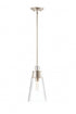 Z-Lite Wentworth 1 Light Pendant in Brushed Nickel Finish Model: 2300P8-BN