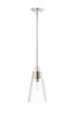 Z-Lite Wentworth 1 Light Pendant in Brushed Nickel Finish Model: 2300P8-BN