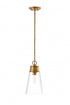 Z-Lite Wentworth 1 Light Pendant in Brushed Nickel Finish Model: 2300P8-BN