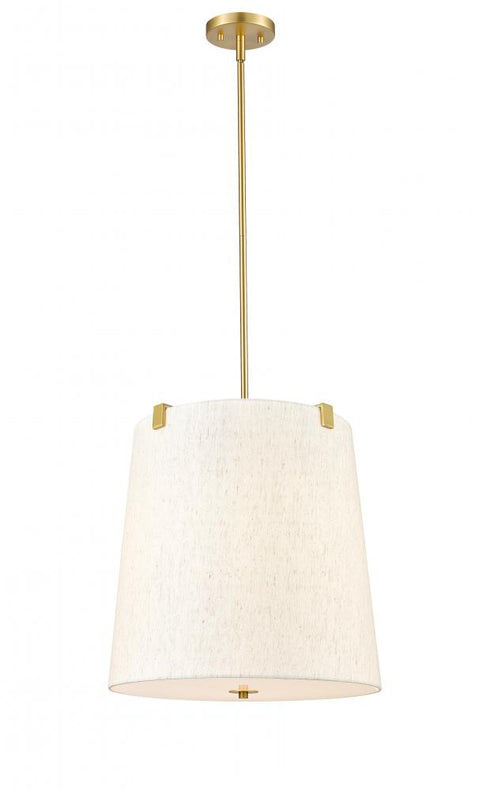 Z-Lite Weston 5 Light Pendant in Brushed Nickel Finish Model: 3502P18-BN