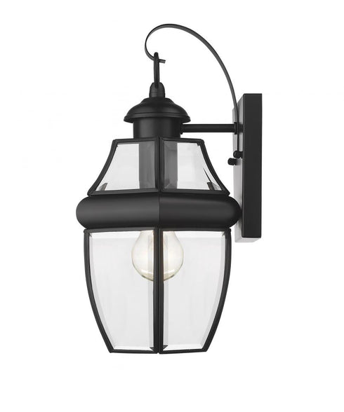 Z-Lite Westover 1 Light Outdoor Wall Light in Black Finish Model: 580S-BK