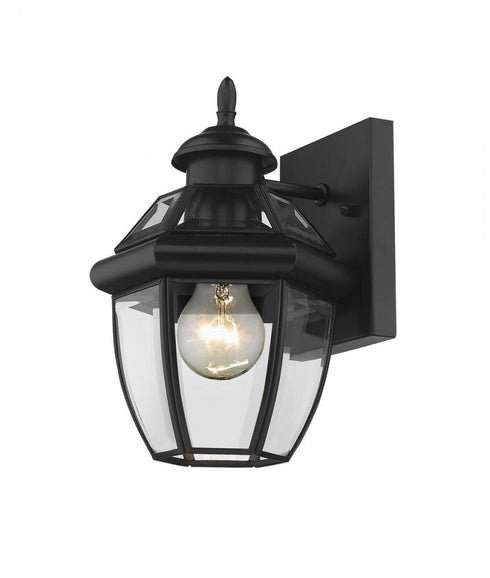 Z-Lite Westover 1 Light Outdoor Wall Light in Black Finish Model: 580XS-BK