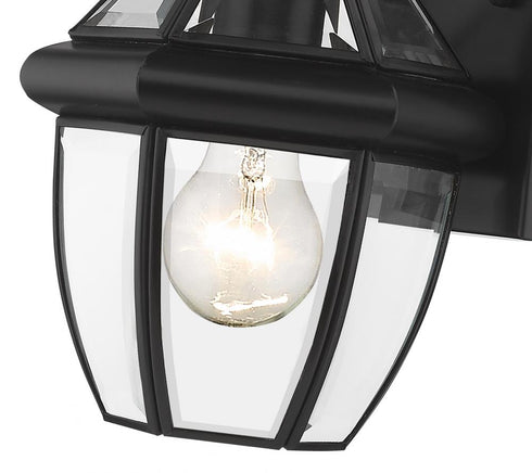 Z-Lite Westover 1 Light Outdoor Wall Light in Black Finish Model: 580XS-BK