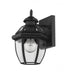 Z-Lite Westover 1 Light Outdoor Wall Light in Black Finish Model: 580XS-BK