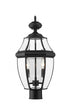 Z-Lite Westover 2 Light Outdoor Post Mount Fixture in Black Finish Model: 580PHM-BK