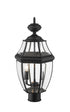 Z-Lite Westover 2 Light Outdoor Post Mount Fixture in Black Finish Model: 580PHM-BK