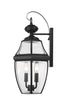 Z-Lite Westover 2 Light Outdoor Wall Light in Black Finish Model: 580M-BK