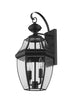 Z-Lite Westover 2 Light Outdoor Wall Light in Black Finish Model: 580M-BK