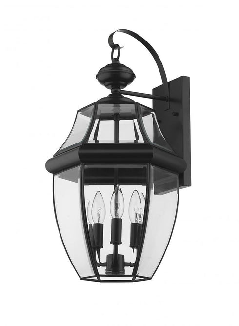 Z-Lite Westover 3 Light Outdoor Wall Light in Black Finish Model: 580B-BK