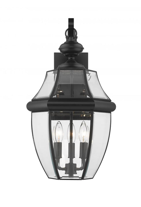 Z-Lite Westover 3 Light Outdoor Wall Light in Black Finish Model: 580B-BK