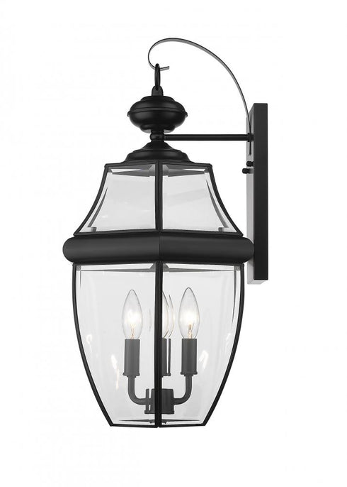 Z-Lite Westover 3 Light Outdoor Wall Light in Black Finish Model: 580B-BK