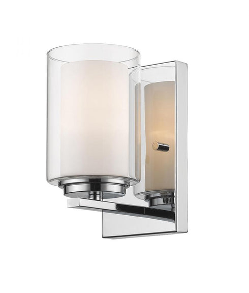 Z-Lite Willow 1 Light Wall Sconce in Brushed Nickel Finish Model: 426-1S-BN