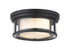 Z-Lite Willow 2 Light Flush Mount in Brushed Nickel Finish Model: 426F12-BN