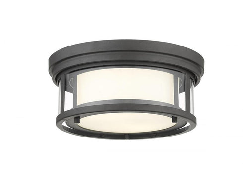 Z-Lite Willow 2 Light Flush Mount in Brushed Nickel Finish Model: 426F12-BN