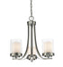 Z-Lite Willow 3 Light Chandelier in Brushed Nickel Finish Model: 426-3C-BN
