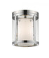 Z-Lite Willow 3 Light Flush Mount in Brushed Nickel Finish Model: 426F-BN