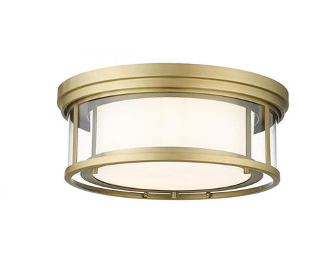 Z-Lite Willow 3 Light Flush Mount in Brushed Nickel Finish Model: 426F16-BN