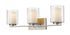 Z-Lite Willow 3 Light Vanity in Brushed Nickel Finish Model: 426-3V-BN