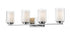 Z-Lite Willow 4 Light Vanity in Brushed Nickel Finish Model: 426-4V-BN