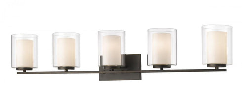 Z-Lite Willow 5 Light Vanity in Brushed Nickel Finish Model: 426-5V-BN