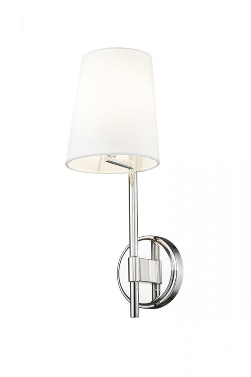 Z-Lite Winward 1 Light Wall Sconce in Brushed Nickel Finish Model: 816-1S-BN
