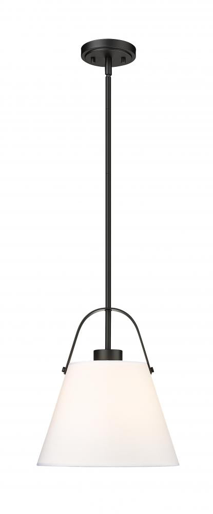 Z-Lite Z-Studio 1 Light Pendant in Brushed Nickel Finish Model: 743P12-BN