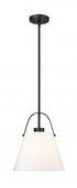 Z-Lite Z-Studio 1 Light Pendant in Brushed Nickel Finish Model: 743P12-BN