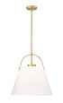 Z-Lite Z-Studio 1 Light Pendant in Brushed Nickel Finish Model: 743P18-BN