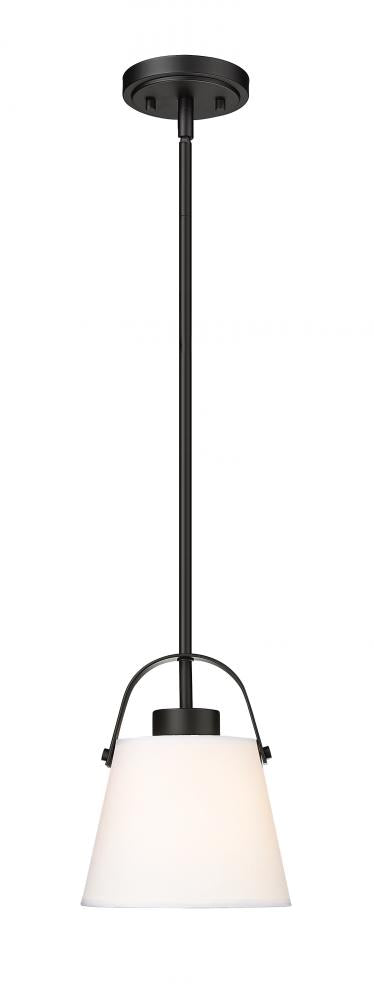 Z-Lite Z-Studio 1 Light Pendant in Brushed Nickel Finish Model: 743P8-BN