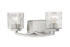 Z-Lite Zaid 2 Light Vanity in Brushed Nickel Finish Model: 1929-2V-BN