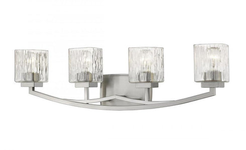 Z-Lite Zaid 4 Light Vanity in Brushed Nickel Finish Model: 1929-4V-BN