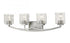 Z-Lite Zaid 4 Light Vanity in Brushed Nickel Finish Model: 1929-4V-BN