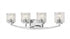 Z-Lite Zaid 4 Light Vanity in Brushed Nickel Finish Model: 1929-4V-BN