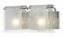 Z-Lite Zephyr 2 Light Vanity in Brushed Nickel Finish Model: 169-2V-BN
