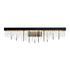 Zeev Lighting 1 Light LED 3CCT 26 Inch Unique Waterfall Shade in Aged Brass Crystal Vanity Light Model: VL10001-LED-24-AGB