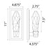 Zeev Lighting ANGELUS 1 Light LED 3CCT 1 Light Crafted Crystal in Aged Brass Vertical Wall Sconce Model: WS11405-LED-1-AGB