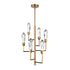 ZEEV Lighting Angelus 18 Inch LED 7 Light Crystal Tier Chandelier in Aged Brass Model: CD11425-LED-7-AGB