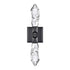 Zeev Lighting ANGELUS 2 Light LED 3CCT 2 Light Crafted Crystal in Satin Brushed Black Duo Wall Sconce Model: WS11412-LED-2-SBB