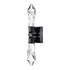 Zeev Lighting ANGELUS 2 Light LED 3CCT 2 Light Crafted Crystal in Satin Brushed Black Duo Wall Sconce Model: WS11412-LED-2-SBB