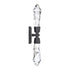 Zeev Lighting ANGELUS 2 Light LED 3CCT 2 Light Crafted Crystal in Satin Brushed Black Duo Wall Sconce Model: WS11412-LED-2-SBB