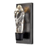 ZEEV Lighting Angelus LED 1 Light Crystal Vertical Wall Sconce in Brushed Black in Satin Brushed Black Finish Model: WS11408-LED-1-SBB