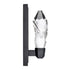 ZEEV Lighting Angelus LED 1 Light Crystal Vertical Wall Sconce in Brushed Black in Satin Brushed Black Finish Model: WS11408-LED-1-SBB