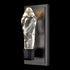 ZEEV Lighting Angelus LED 1 Light Crystal Vertical Wall Sconce in Brushed Black in Satin Brushed Black Finish Model: WS11408-LED-1-SBB