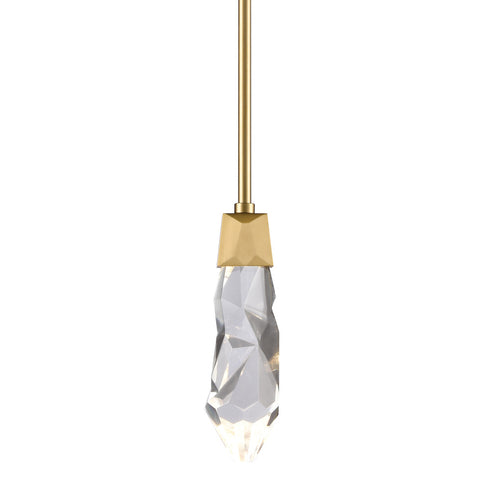 Zeev Lighting ANGELUS LED 3CCT Inimitable Crafted Crystal in Aged Brass Mini Pendant Model: MP11401-LED-AGB