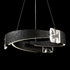 ZEEV Lighting Arcus LED 32 Inch Segmental Crystal Chandelier in Textured Black in Textured Matte Black Finish Model: CD11621-LED-3-32-TMBK