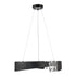 ZEEV Lighting Arcus LED 32 Inch Segmental Crystal Chandelier in Textured Black in Textured Matte Black Finish Model: CD11621-LED-3-32-TMBK